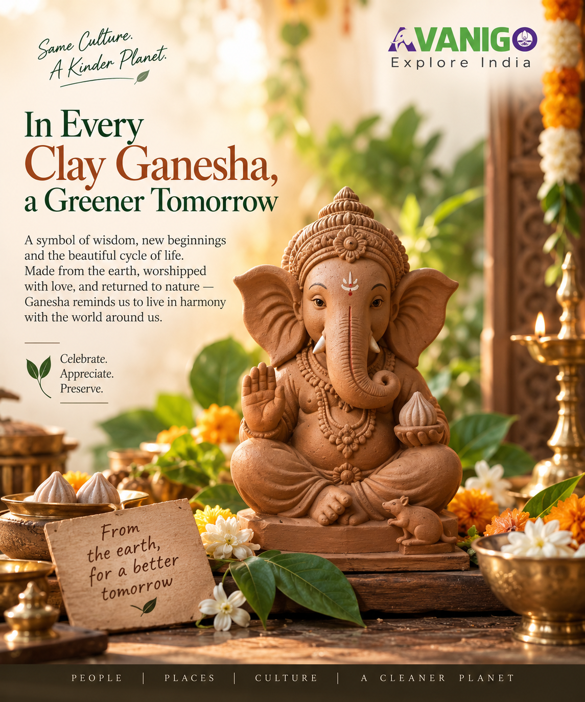 Clay ganesha