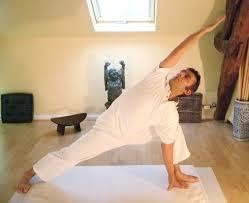 Angle yoga pose