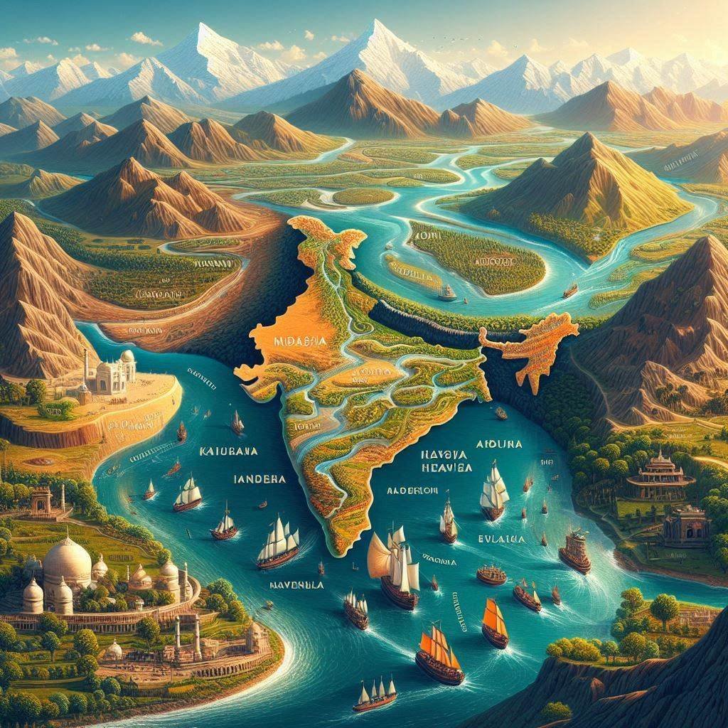 River map of India