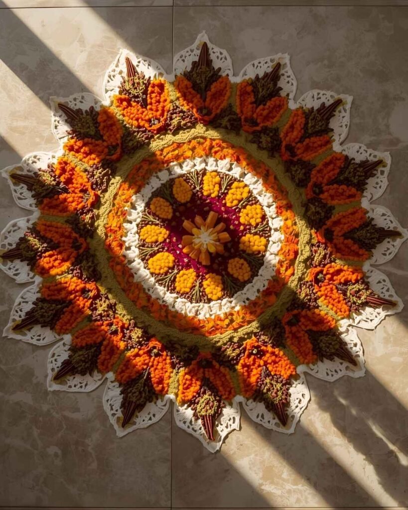 eco friendly rangoli